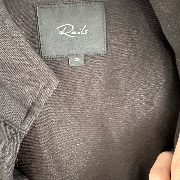 Rails Black Military Jacket Size XS - Picture 3 of 4